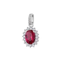 Collier Brosway Femme FANCY PASSION RUBY in Argent FPR13 - FPR13